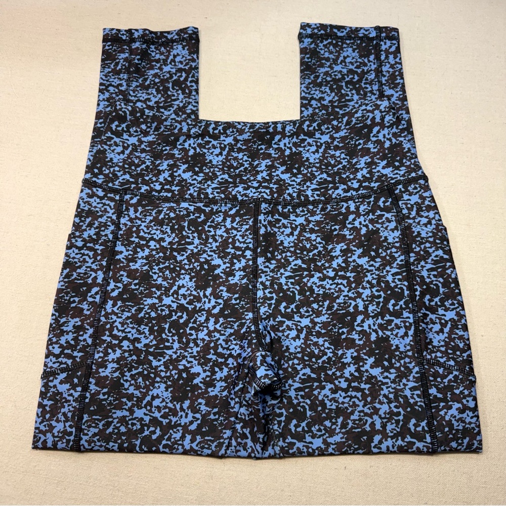 V A Core Leggings - Blue & Black - Size Large